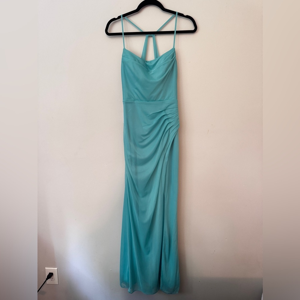 Azazie Kalea Dress in Spa color